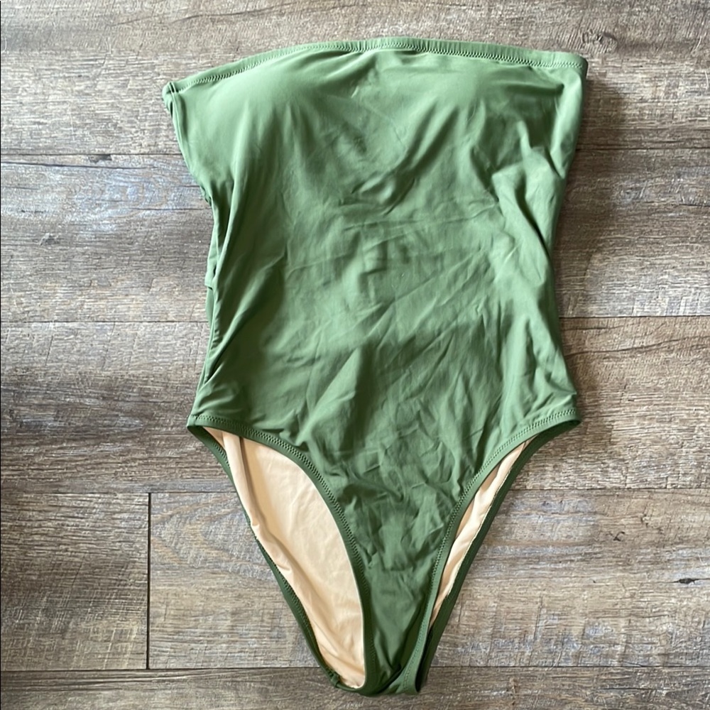 J crew strapless One Piece Swimsuit